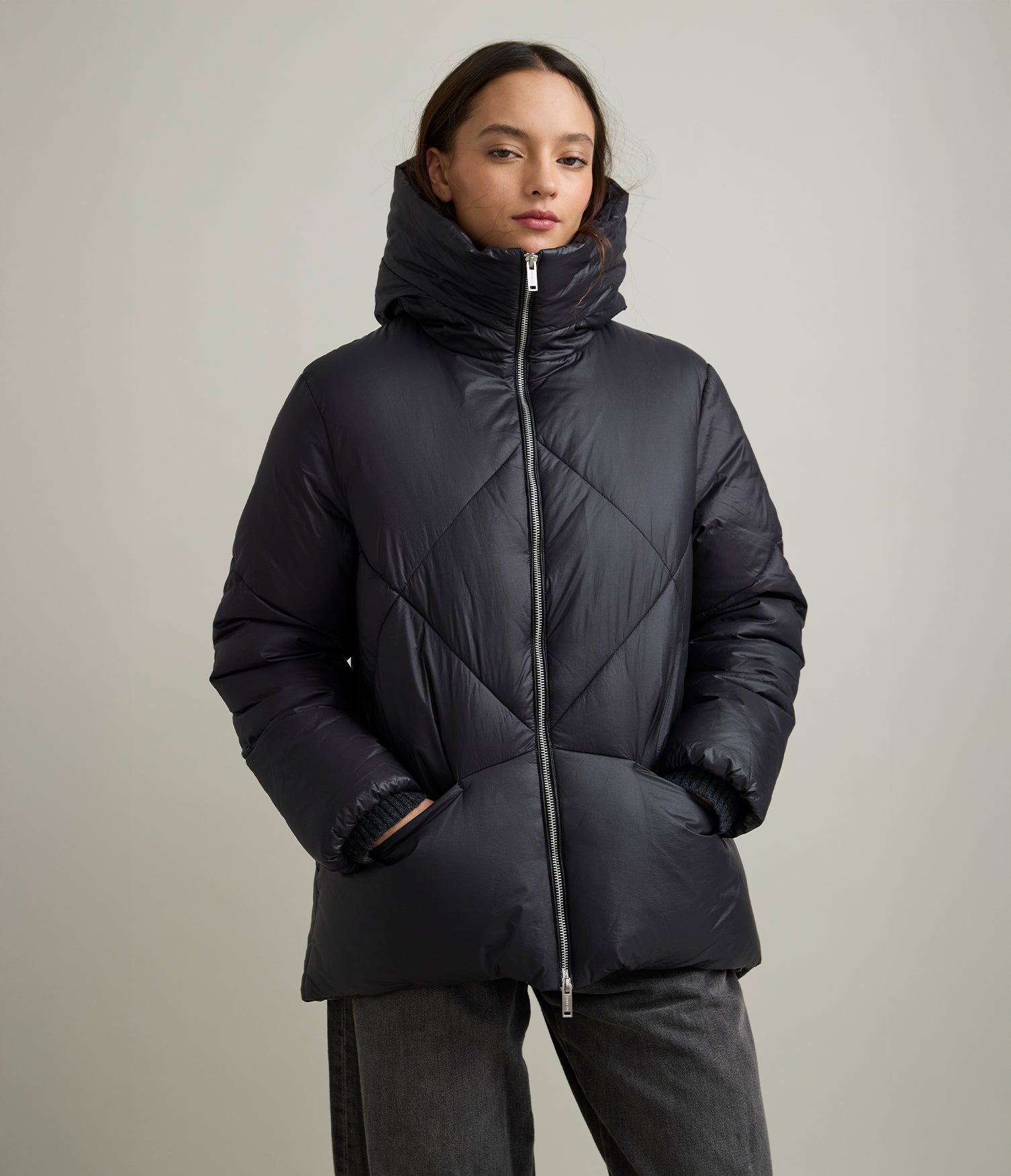Parka Mujer Puffa Negra