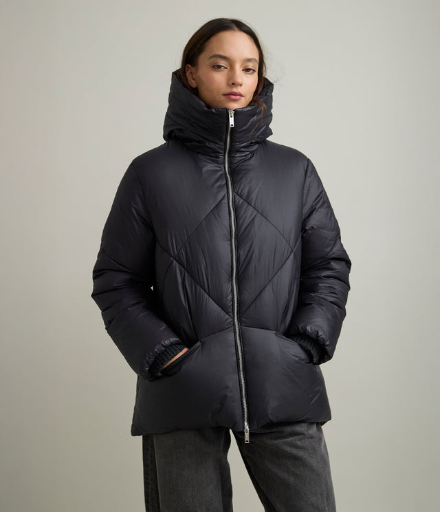 Parka Mujer Puffa Negra