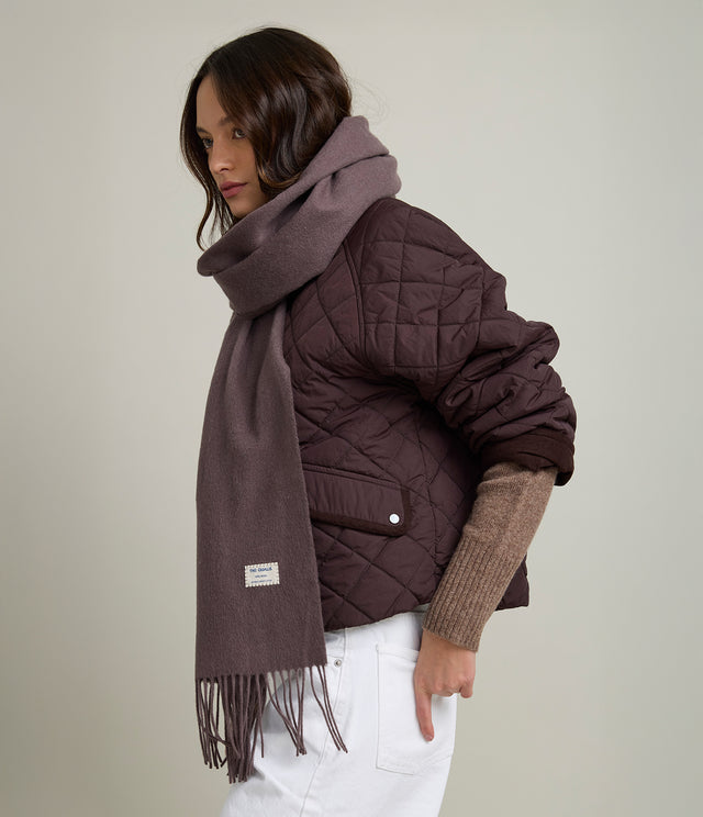 Parka Mujer Quilt Vintage Burdeo