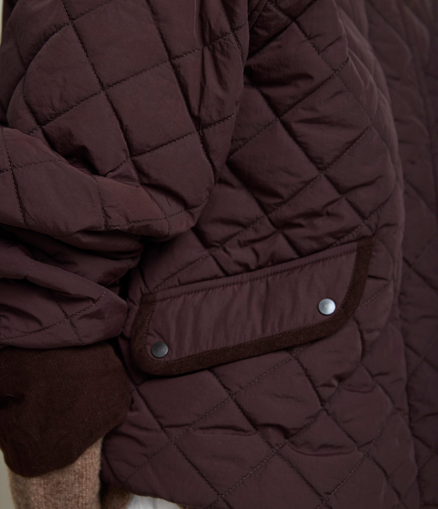 Parka Mujer Quilt Vintage Burdeo
