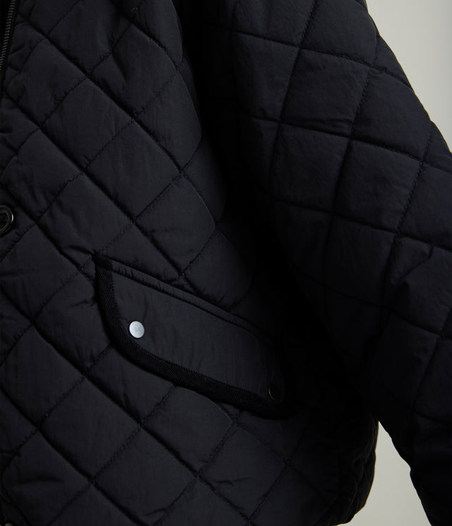 Parka Mujer Quilt Vintage Negro