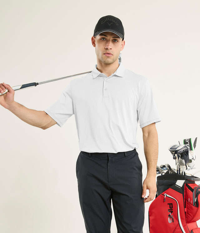 Polera Hombre Polo Piqué Dry-Fit Drive Blanco