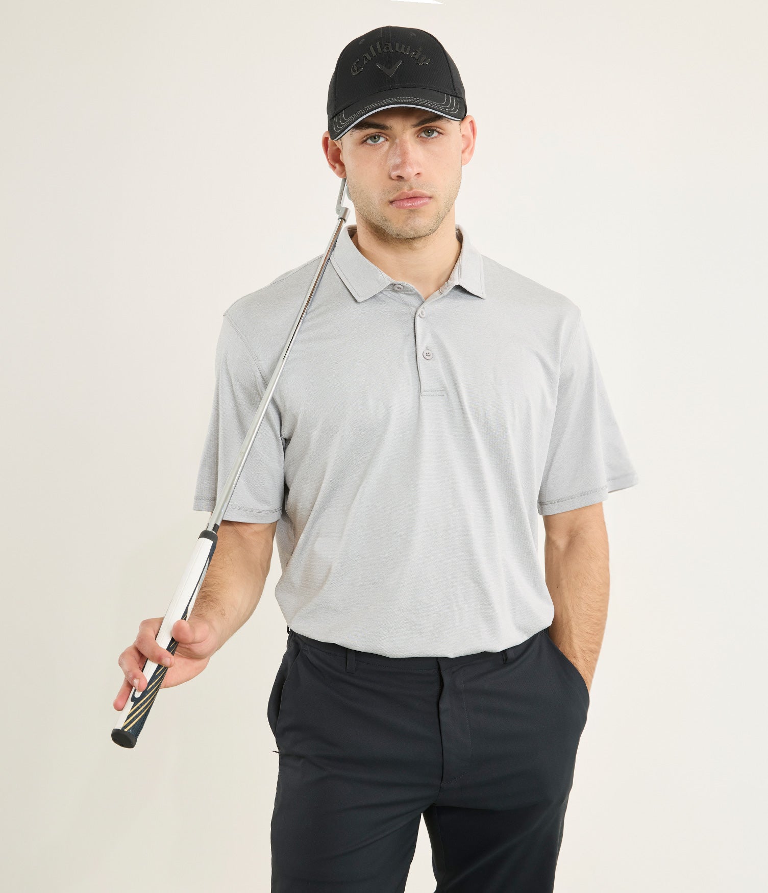 Polera Hombre Polo Piqué Dry-Fit Drive Gris