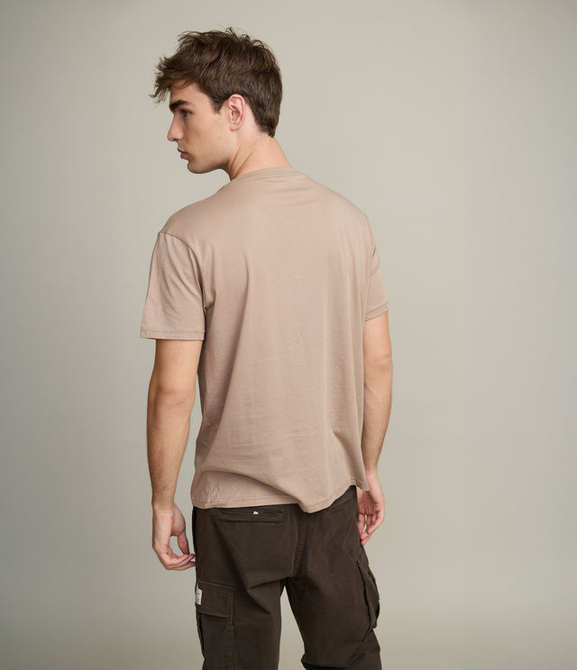 Polera Hombre 100% algodón Pima Ben Café