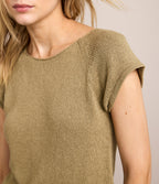 Polera Mujer Tejida Algodón Lia Verde Oliva