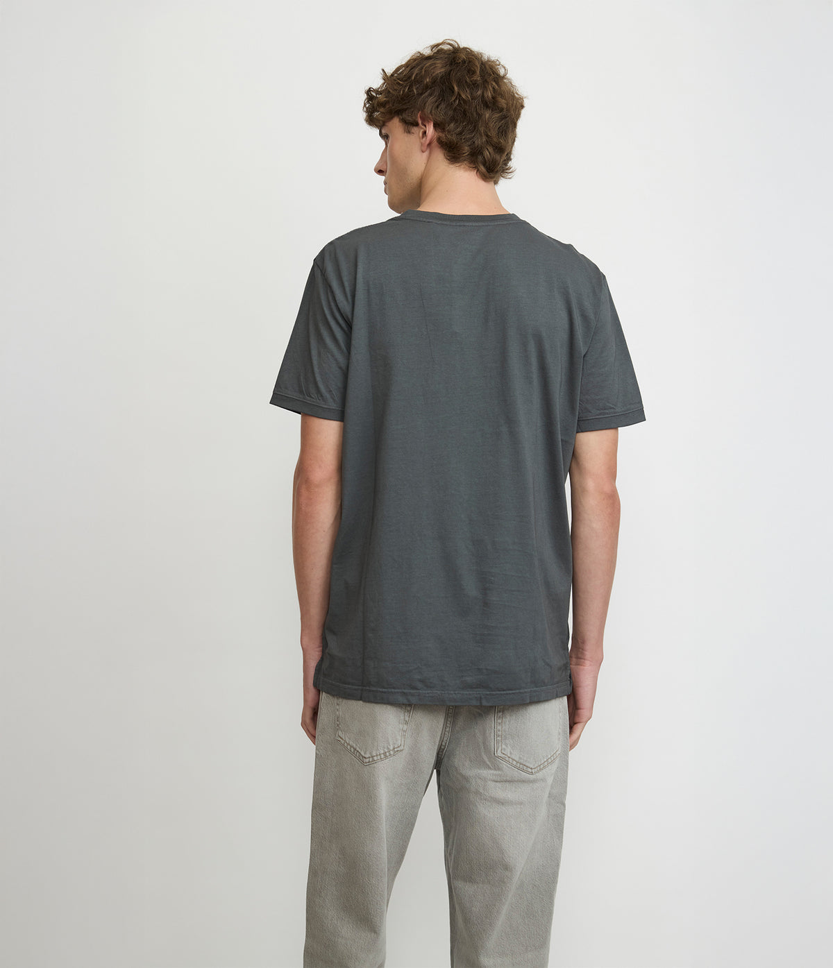 Polera hombre 100% algodón Luke Botones Gris
