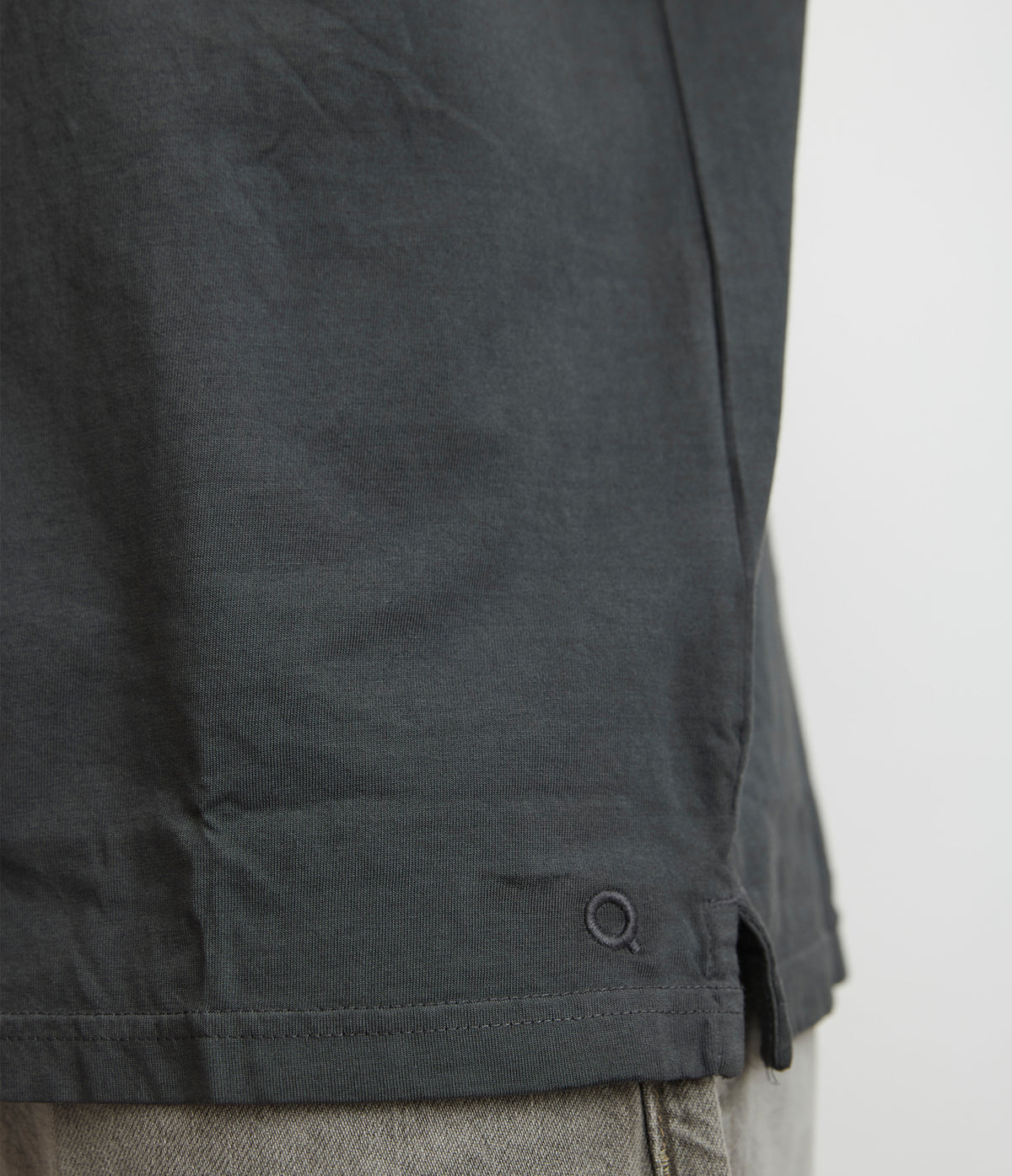 Polera hombre 100% algodón Luke Botones Gris