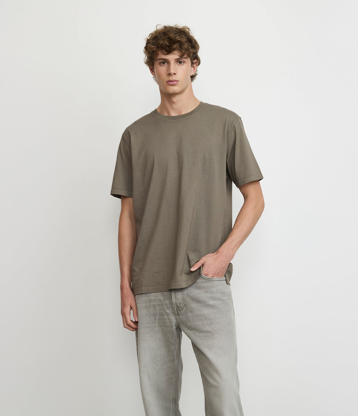 Polera hombre 100% algodón Luke Cafe