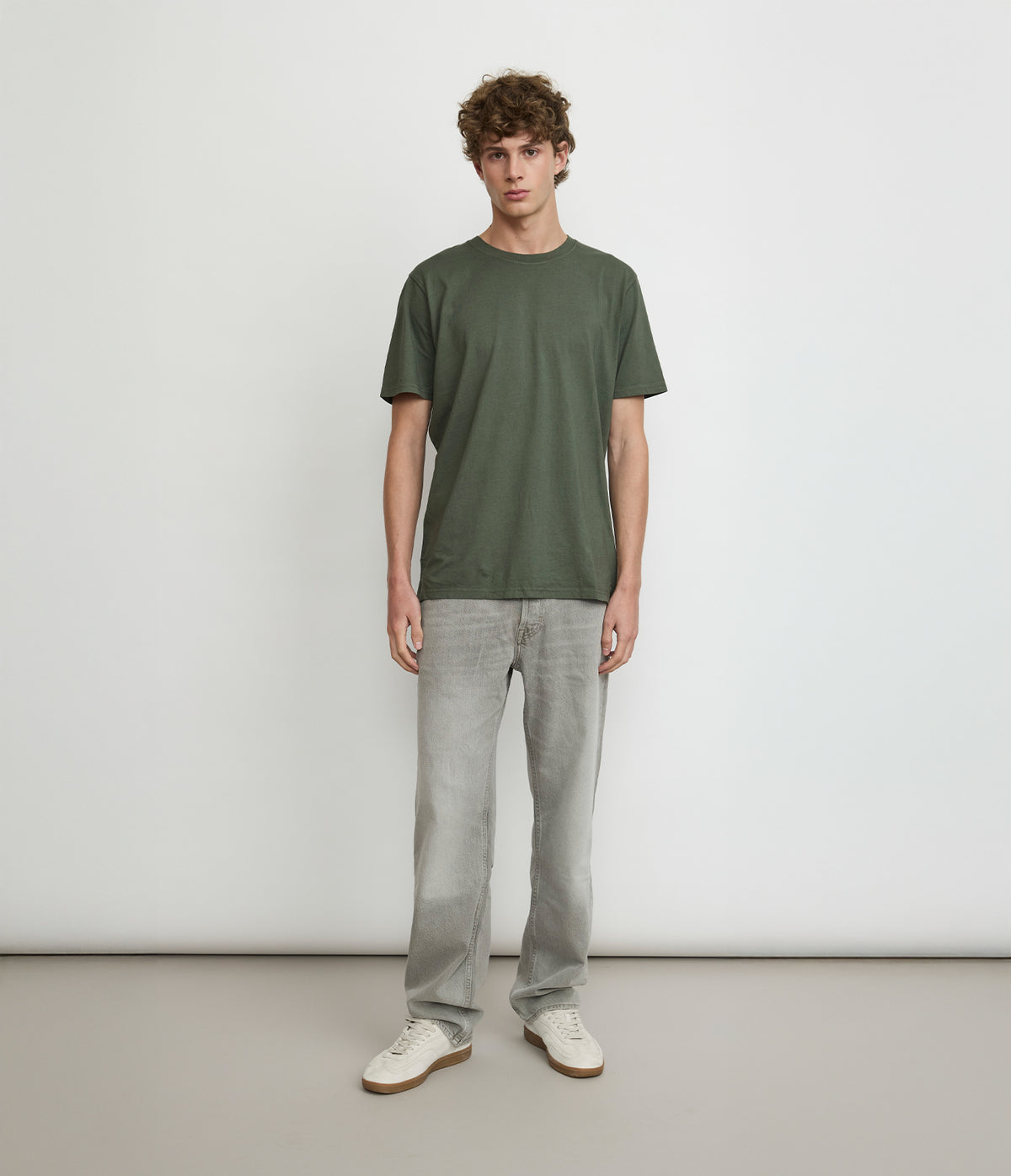 Polera hombre 100% algodón Luke Verde Oscuro