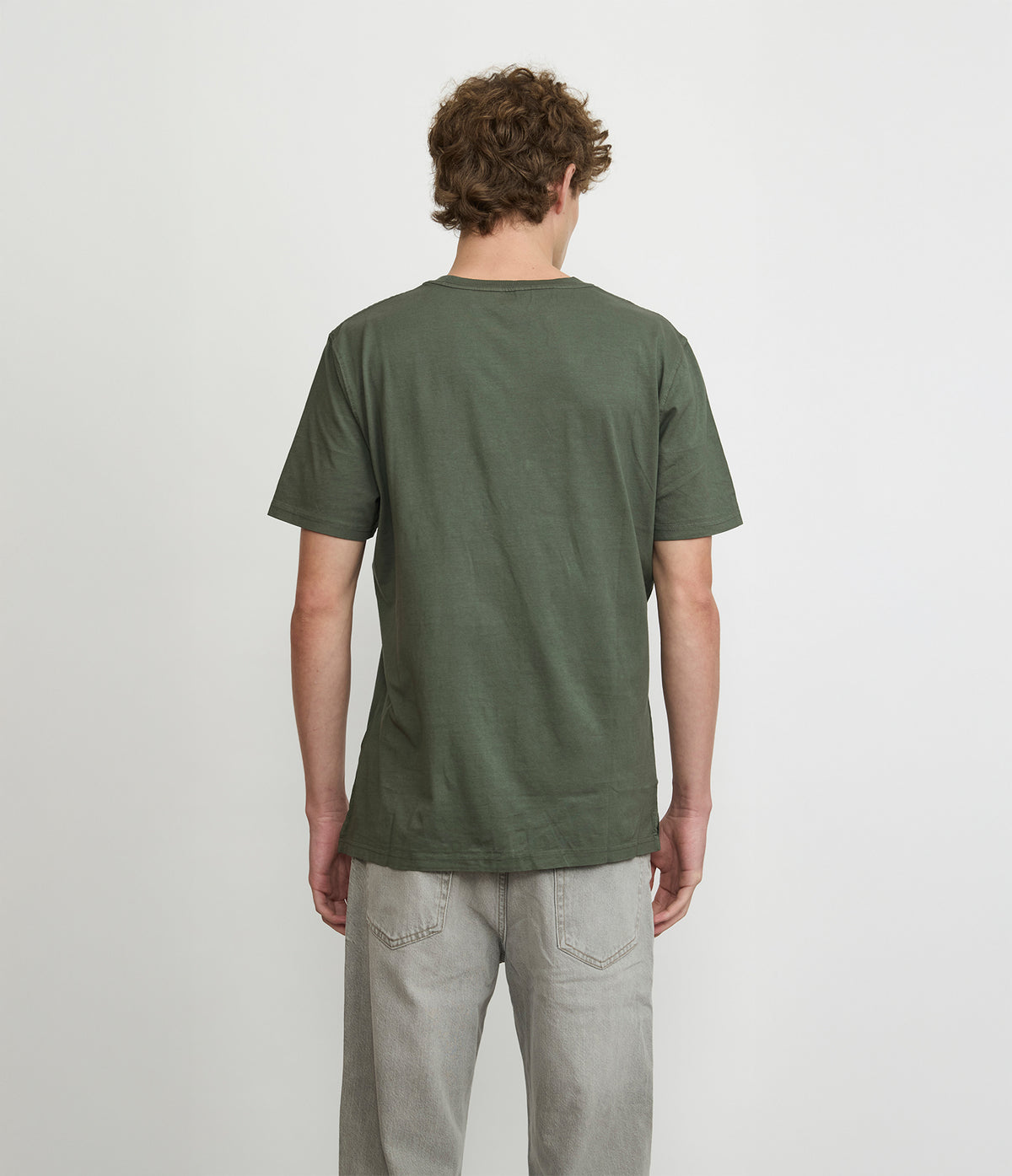 Polera hombre 100% algodón Luke Verde Oscuro