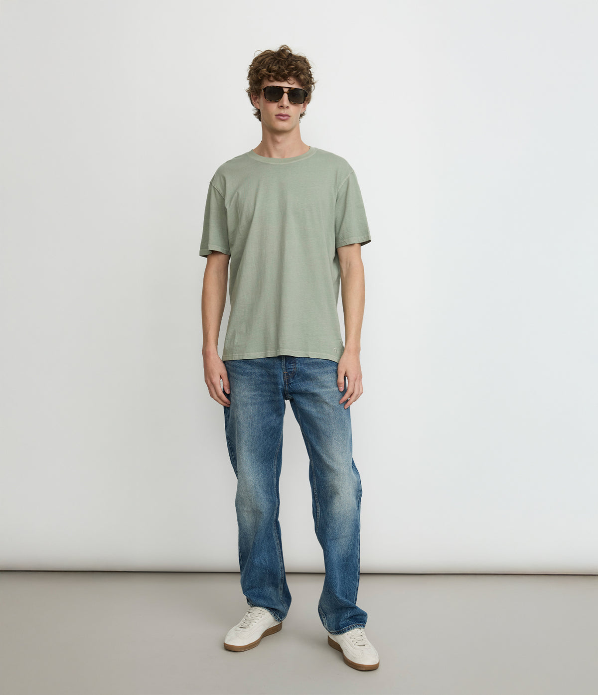 Polera hombre 100% algodón Luke Verde Claro
