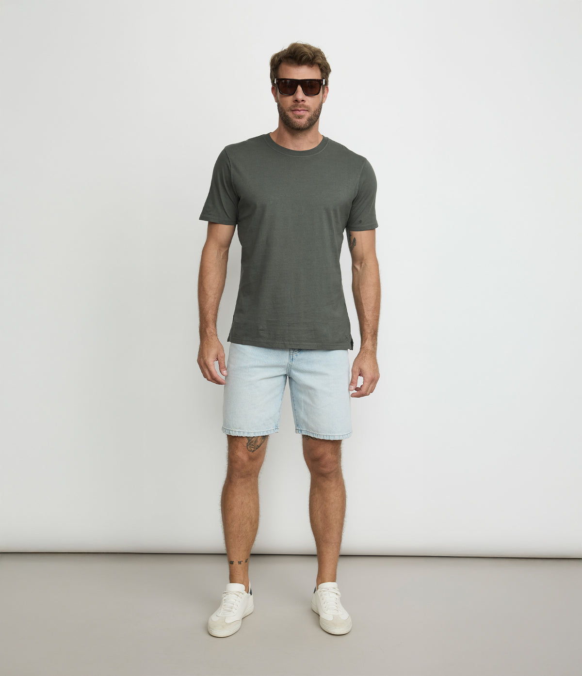 Polera Hombre Algodón Luke Verde Oscuro