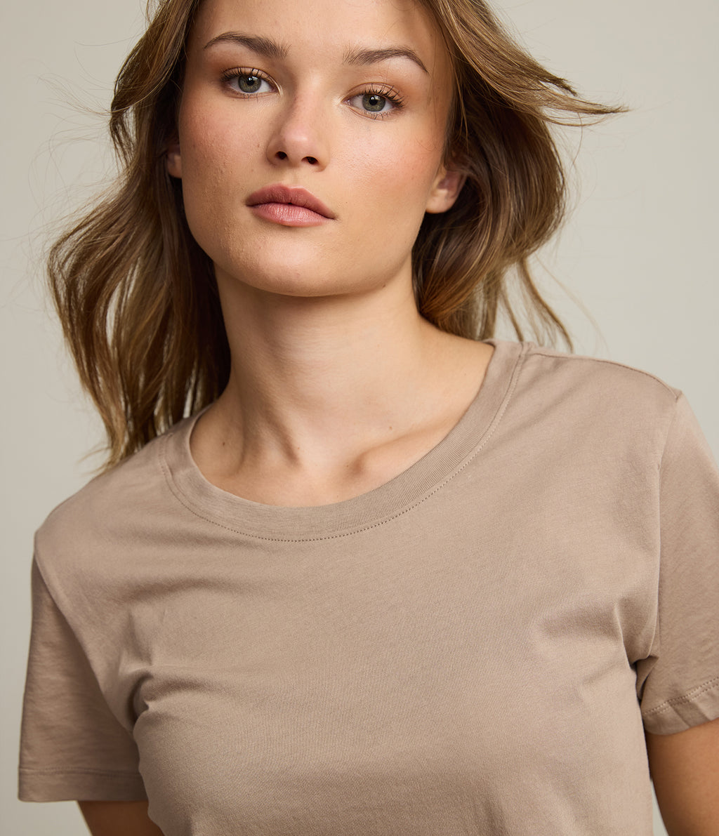 Polera Mujer 100% Algodón Adal Café