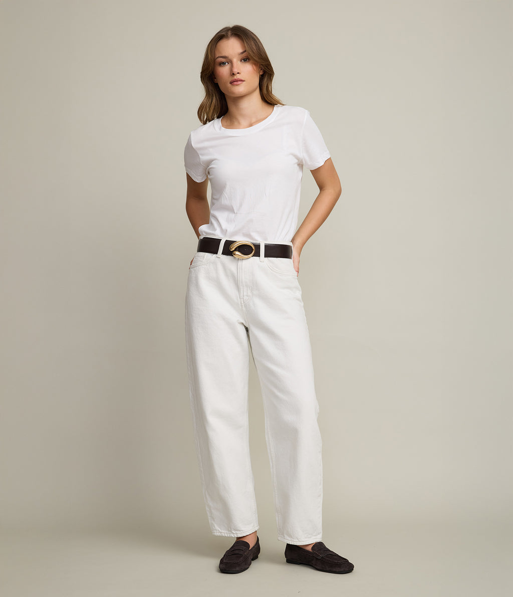 Polera Mujer 100% Algodón Adal Blanco