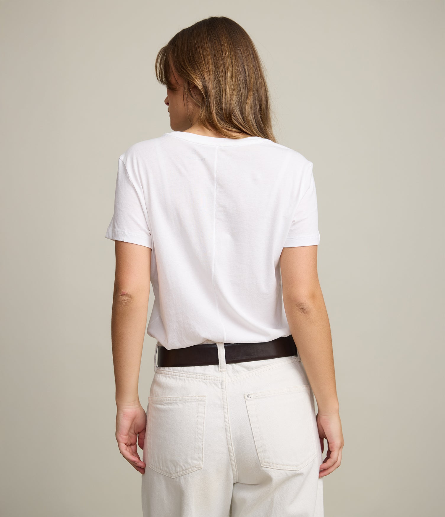 Polera Mujer 100% Algodón Adal Blanco