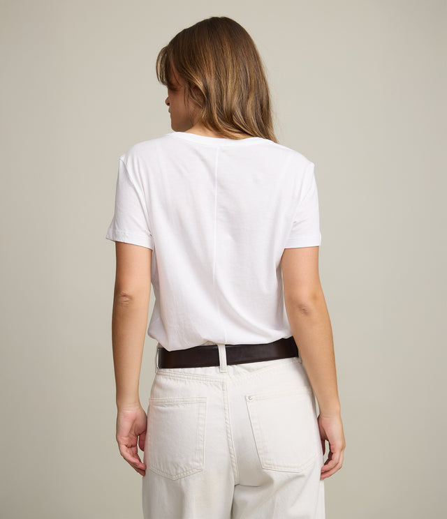 Polera Mujer 100% Algodón Adal Blanco