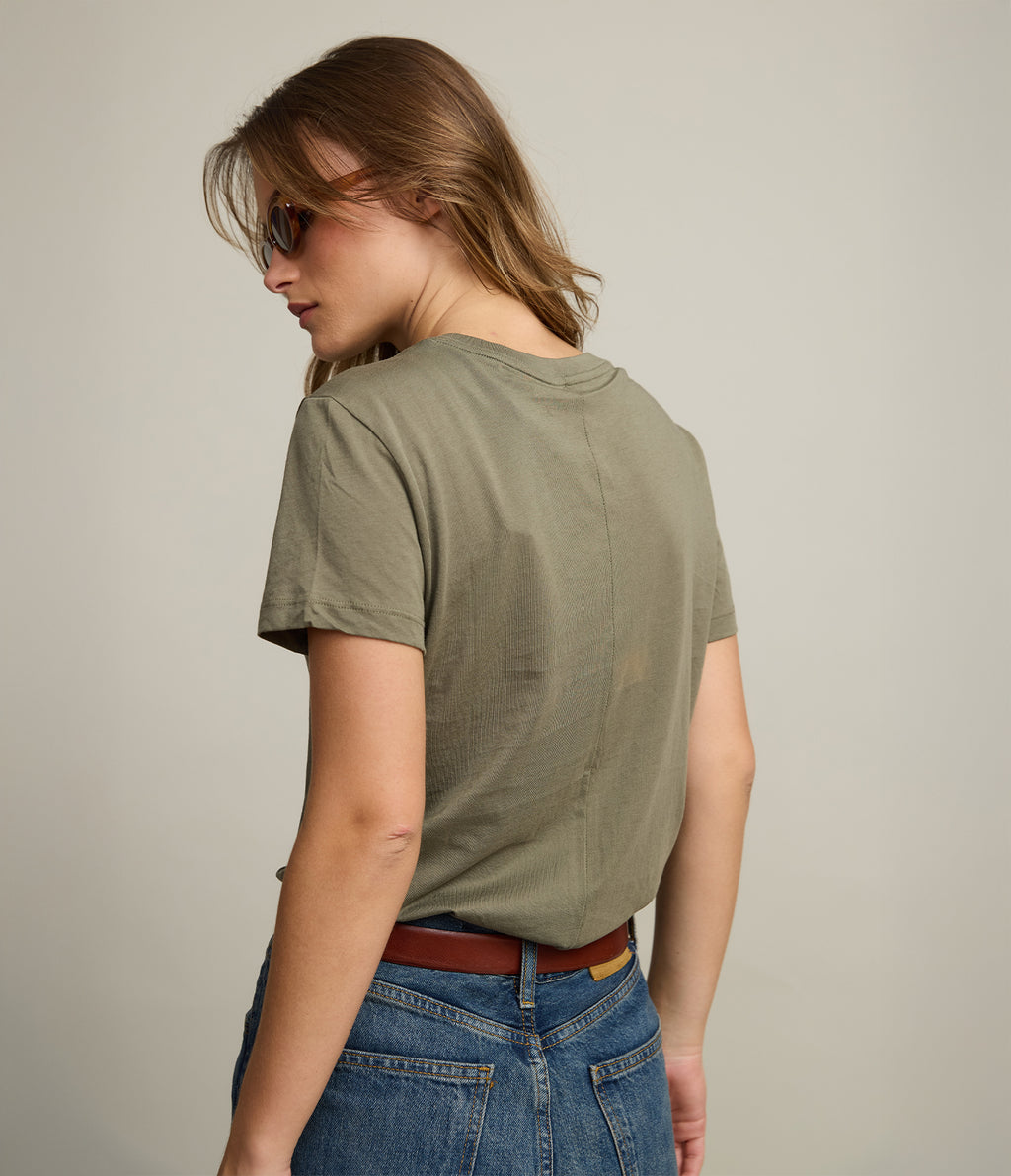 Polera Mujer 100% Algodón Adal Verde