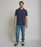 Polera Hombre 100% Algodón Nelly Azul Marino