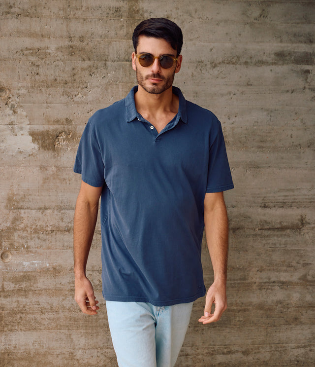 Polera Hombre 100% Algodón Nelly Azul Marino