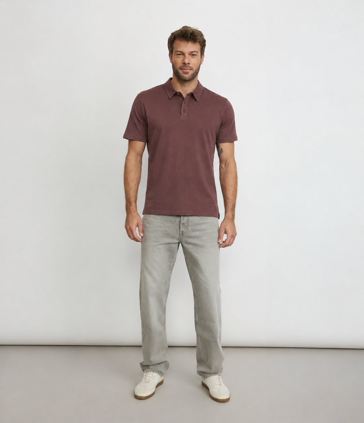 Polera Hombre Algodón Nelly Morado