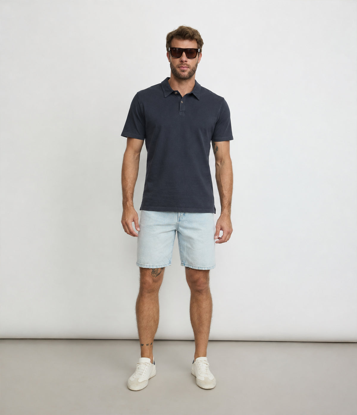 Polera Hombre Algodón Nelly Gris Marengo