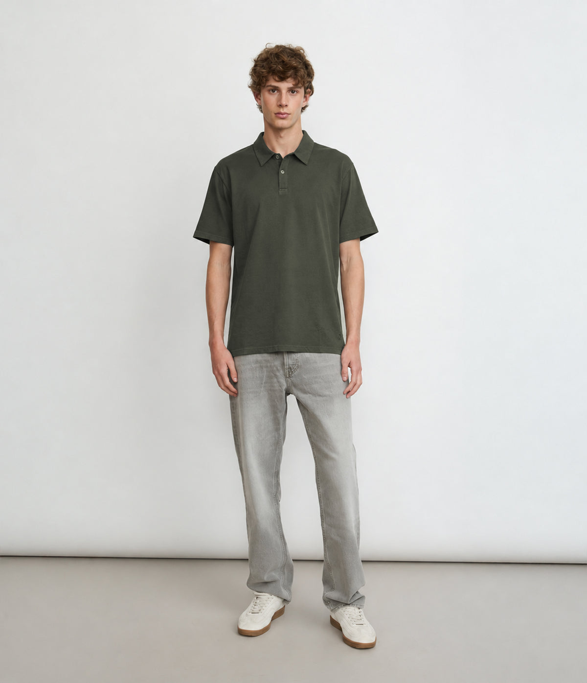 Polera Hombre Algodón Nelly Verde Oscuro