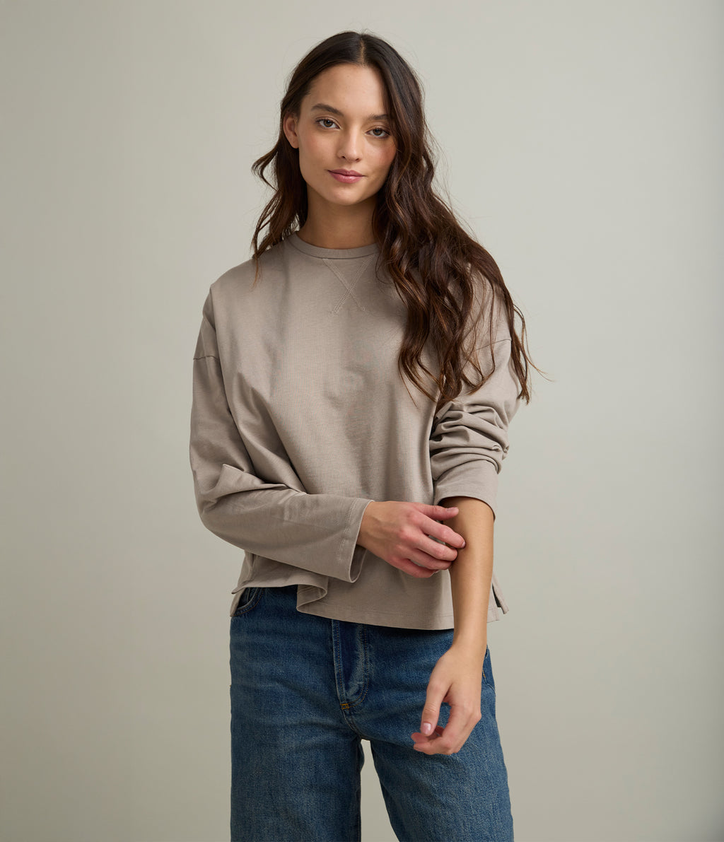 Polera Mujer 100% Algodón Pampa Beige