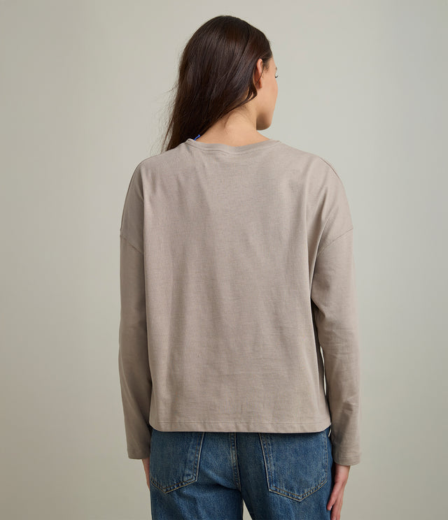 Polera Mujer 100% Algodón Pampa Beige