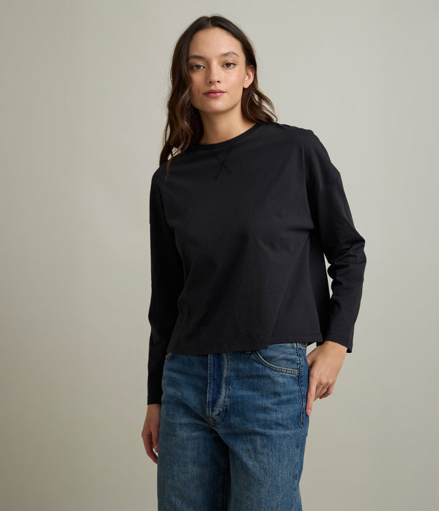 Polera Mujer 100% Algodón Pampa Negro