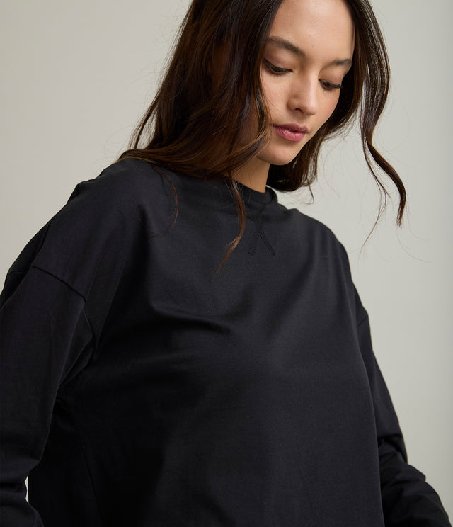Polera Mujer 100% Algodón Pampa Negro
