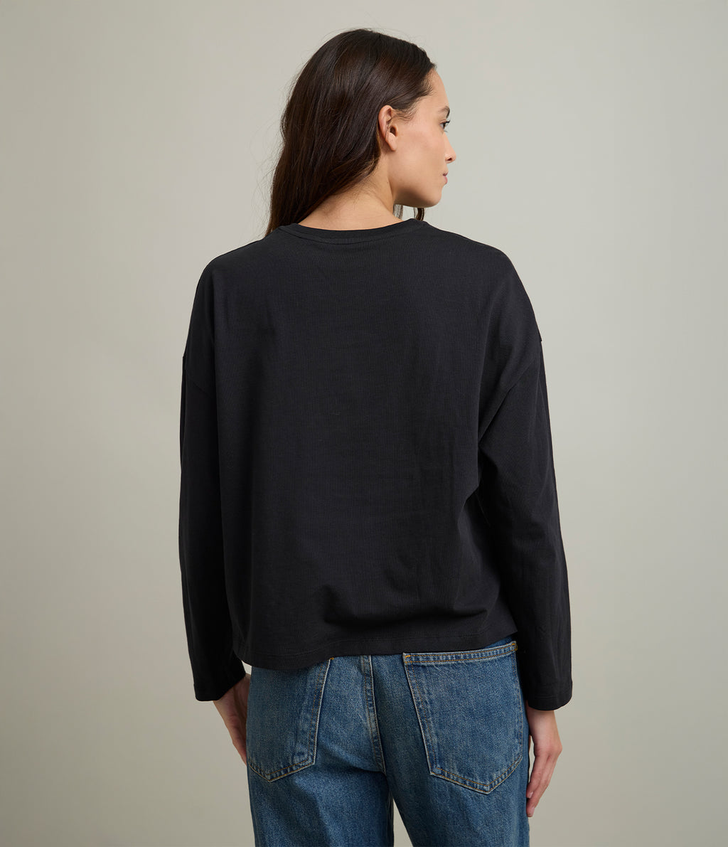 Polera Mujer 100% Algodón Pampa Negro