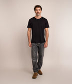 Polera Básica Hombre 100% algodón Pima Negra