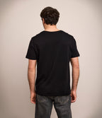 Polera Básica Hombre 100% algodón Pima Negra