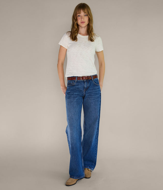 Polera Mujer 100% Algodón Steff Blanca