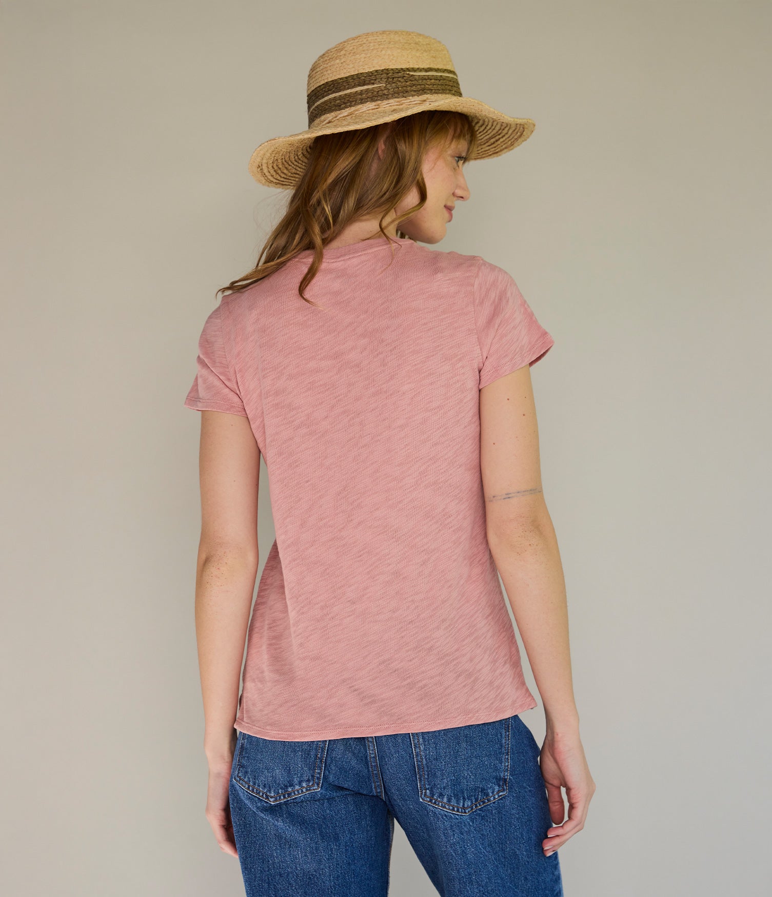 Polera Mujer 100% Algodón Steff Rosa