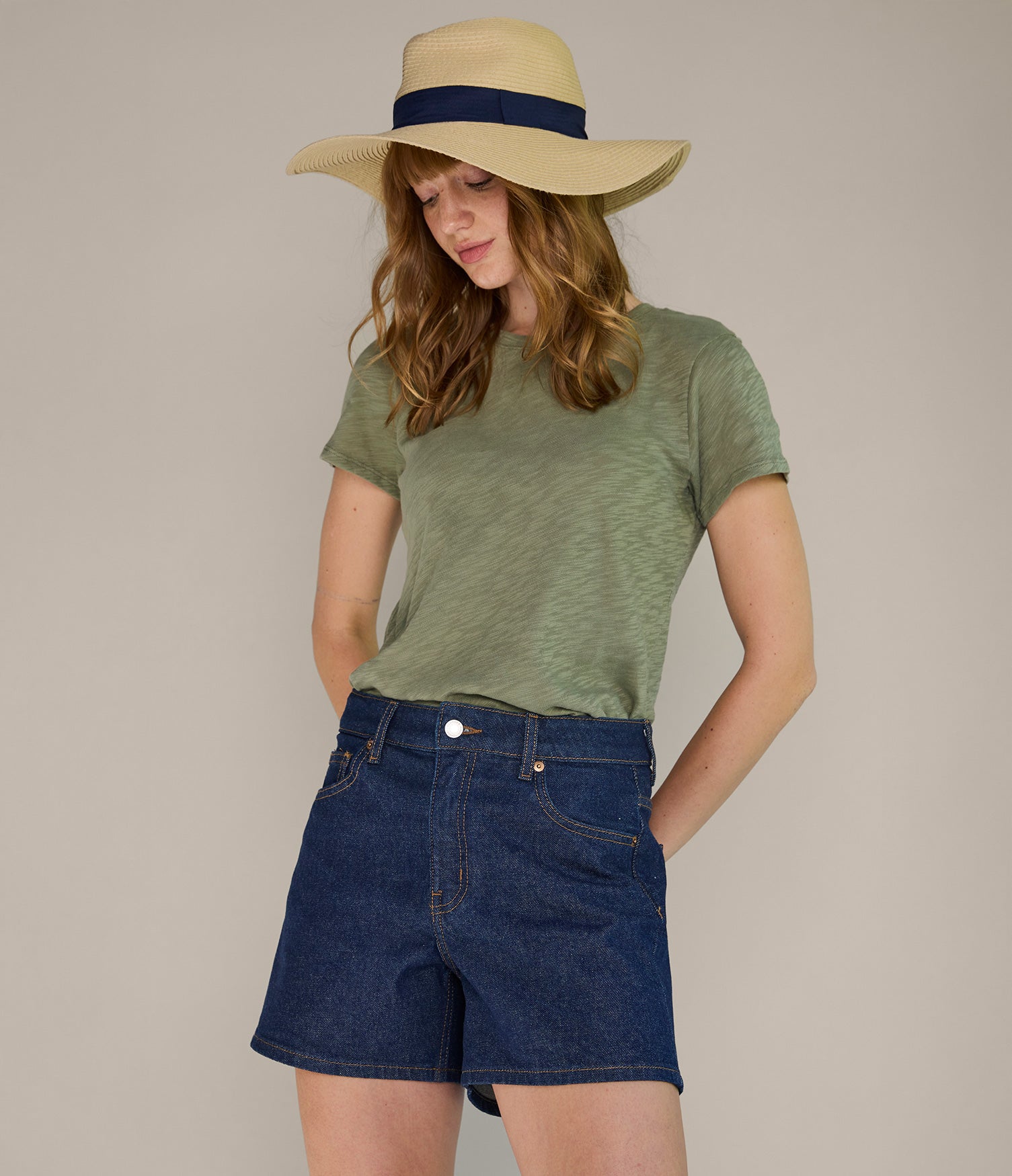 Polera Mujer 100% Algodón Steff Verde
