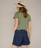 Polera Mujer 100% Algodón Steff Verde