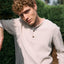 Polera Hombre Algodón Waffle Beige