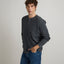 Polera Hombre Algodón Waffle Gris Marengo