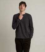 Polera Hombre Algodón Waffle Verde
