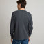 Polera Hombre Algodón Waffle Gris Marengo