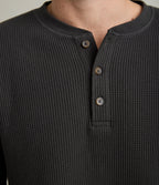 Polera Hombre Algodón Waffle Verde