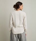 Polera Mujer Algodón Waffle Beige