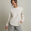 Polera Mujer Algodón Waffle Beige