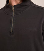 Polerón Hombre Algodón Half Zipper Teo Gris