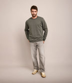Polerón Hombre Algodón Cuello Redondo Teo Verde