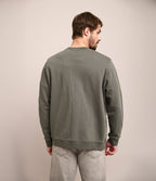 Polerón Hombre Algodón Cuello Redondo Teo Verde
