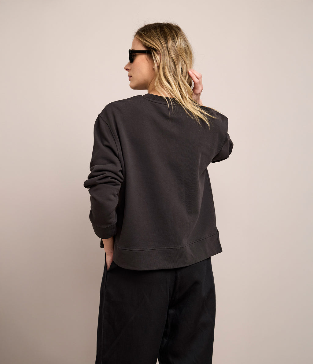 Polerón Mujer 100% Algodón Noa Gris Marengo