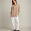 Blusa Mujer 100% Lino Sabah Camel