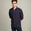 Camisa Hombre Overshirt Lino Azul Marino
